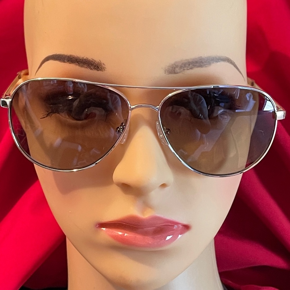 ♠️KATE SPADE NEW YORK Emmaline Sunglasses 58-14-140 Silver - Picture 10 of 12